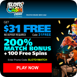 Get $31 Free to try the games at SlotoCash Casino!