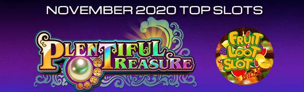Most played slots Nov 2020