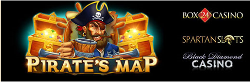 Four new games - Pirate's map video slot game